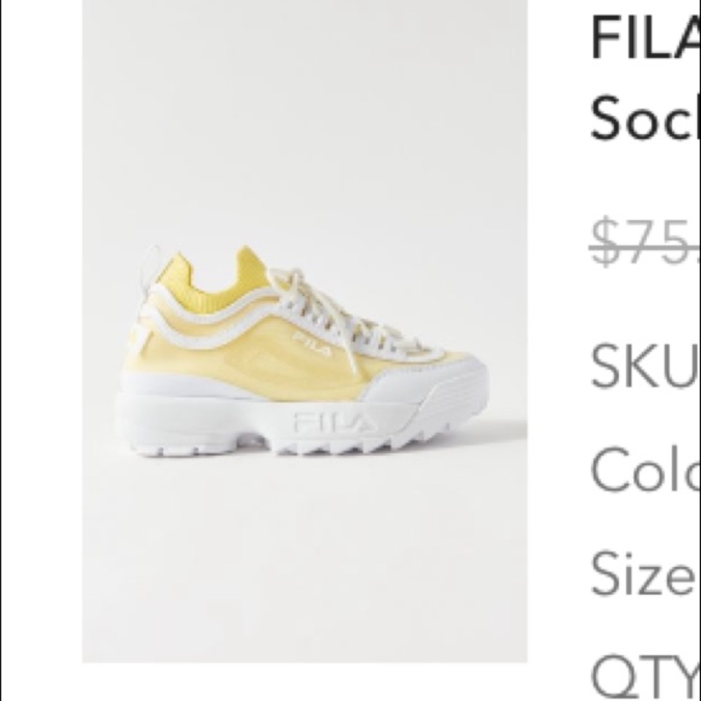 Fila UO exclusive Disrupter Sock sneaker